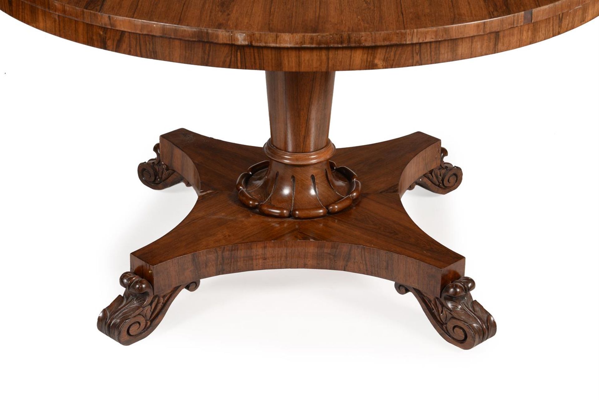 Y A WILLIAM IV ROSEWOOD CENTRE TABLE - Image 3 of 3