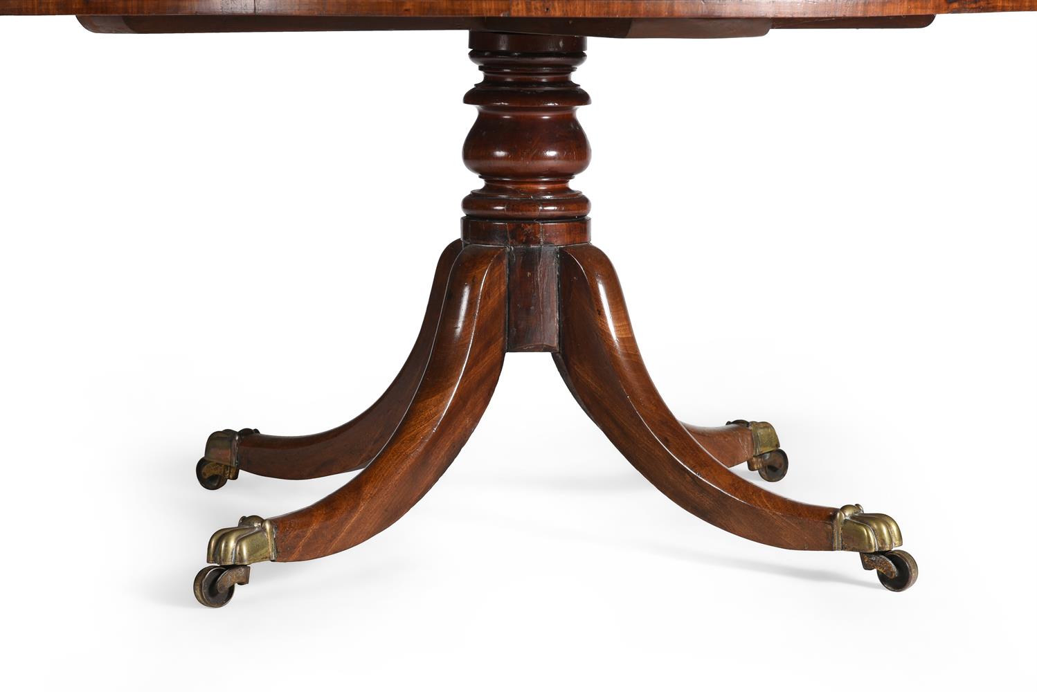 A GEORGE IV MAHOGANY DRUM LIBRARY TABLE - Image 4 of 6