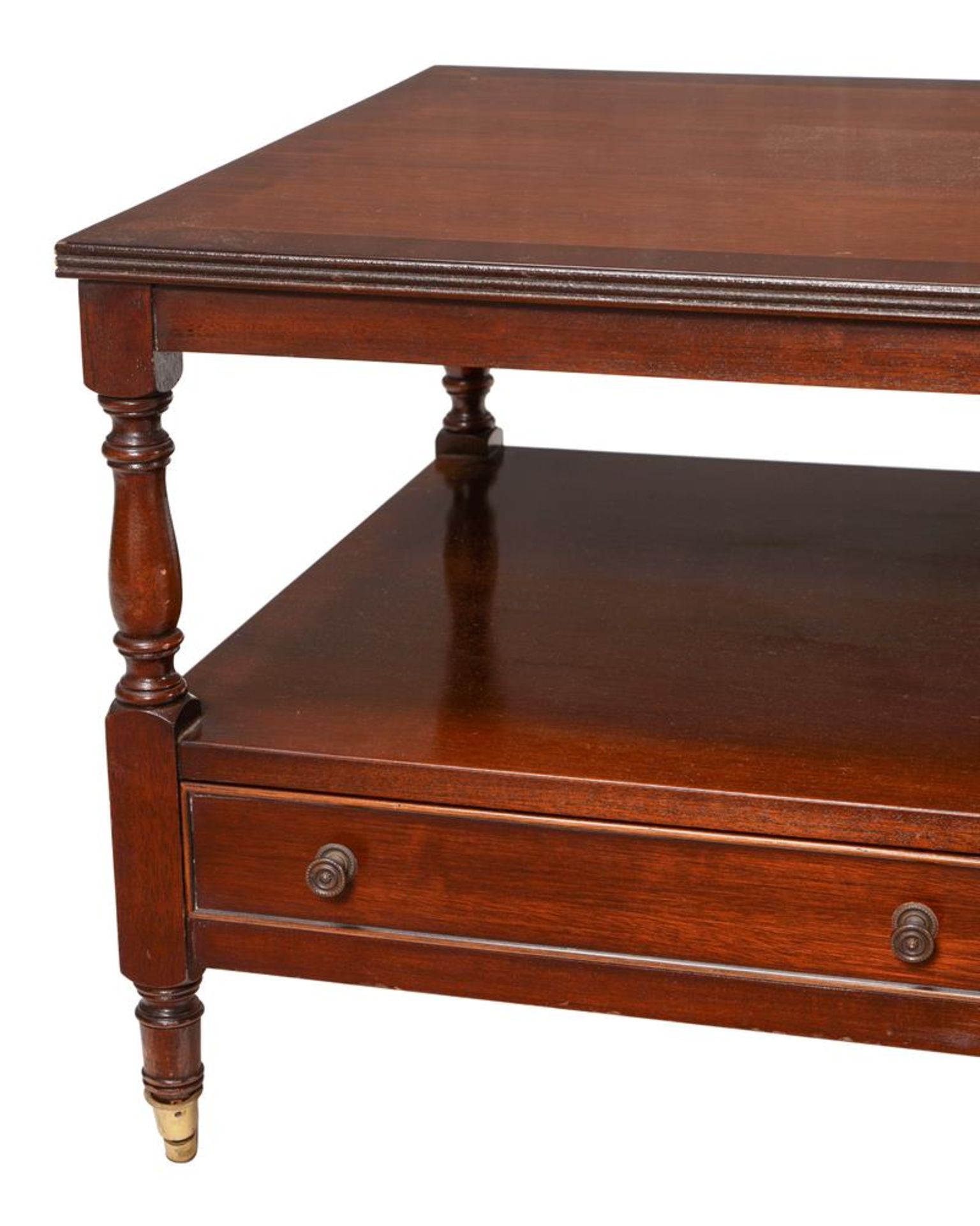 A MAHOGANY LOW OCCASIONAL TABLE IN REGENCY STYLE - Image 3 of 3