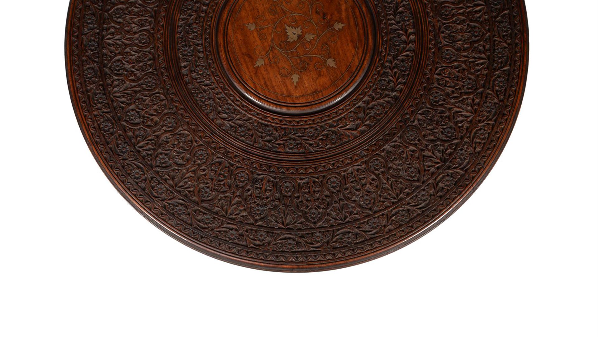 A CARVED HARDWOOD TABLE IN MOORISH TASTE - Bild 4 aus 5