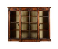 Y A ROSEWOOD SIDE CABINET BOOKCASE
