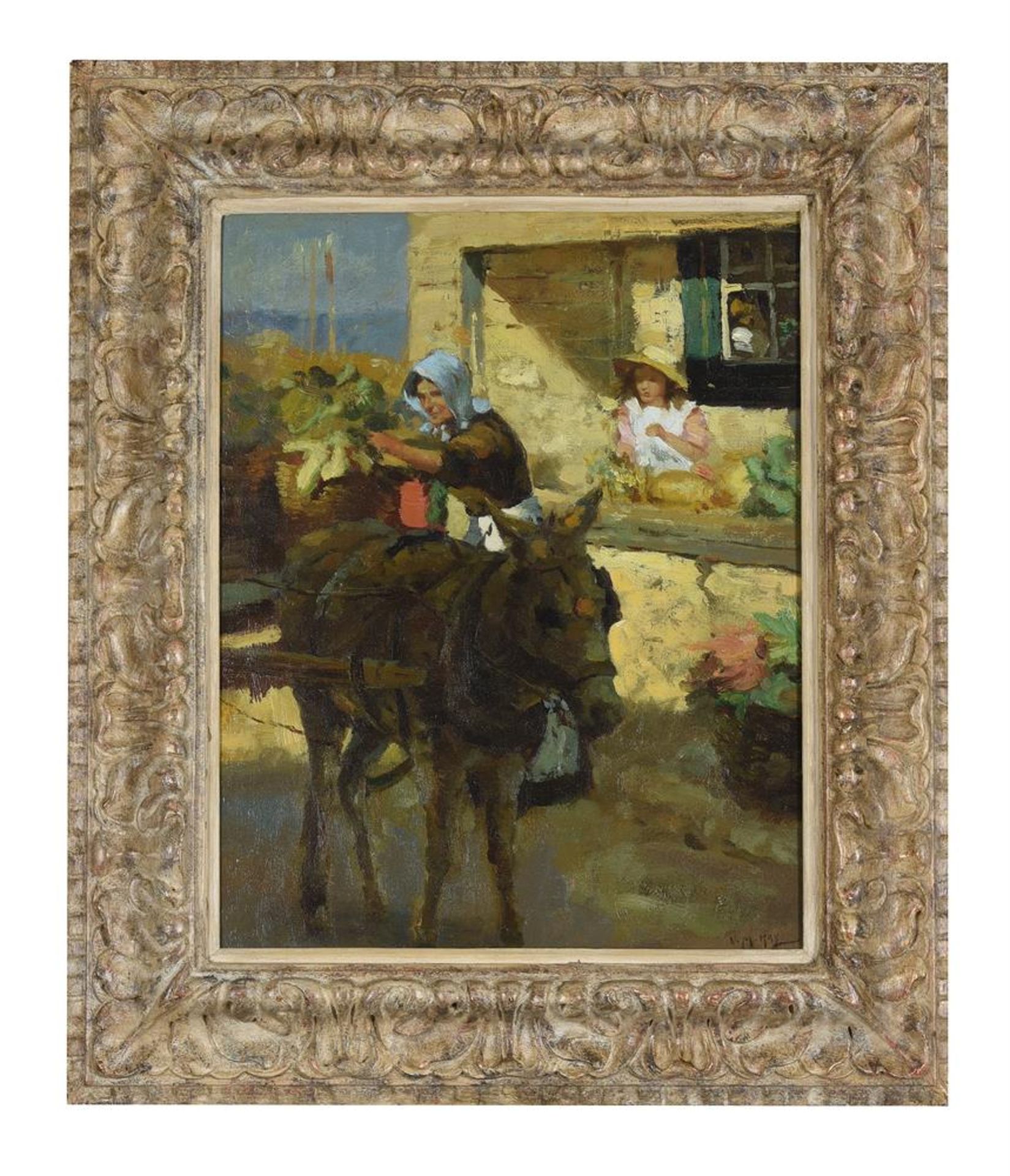 λ VIOLET MCNEISH KAY (BRITISH 1914-1971), LOADING THE DONKEY - Image 2 of 3