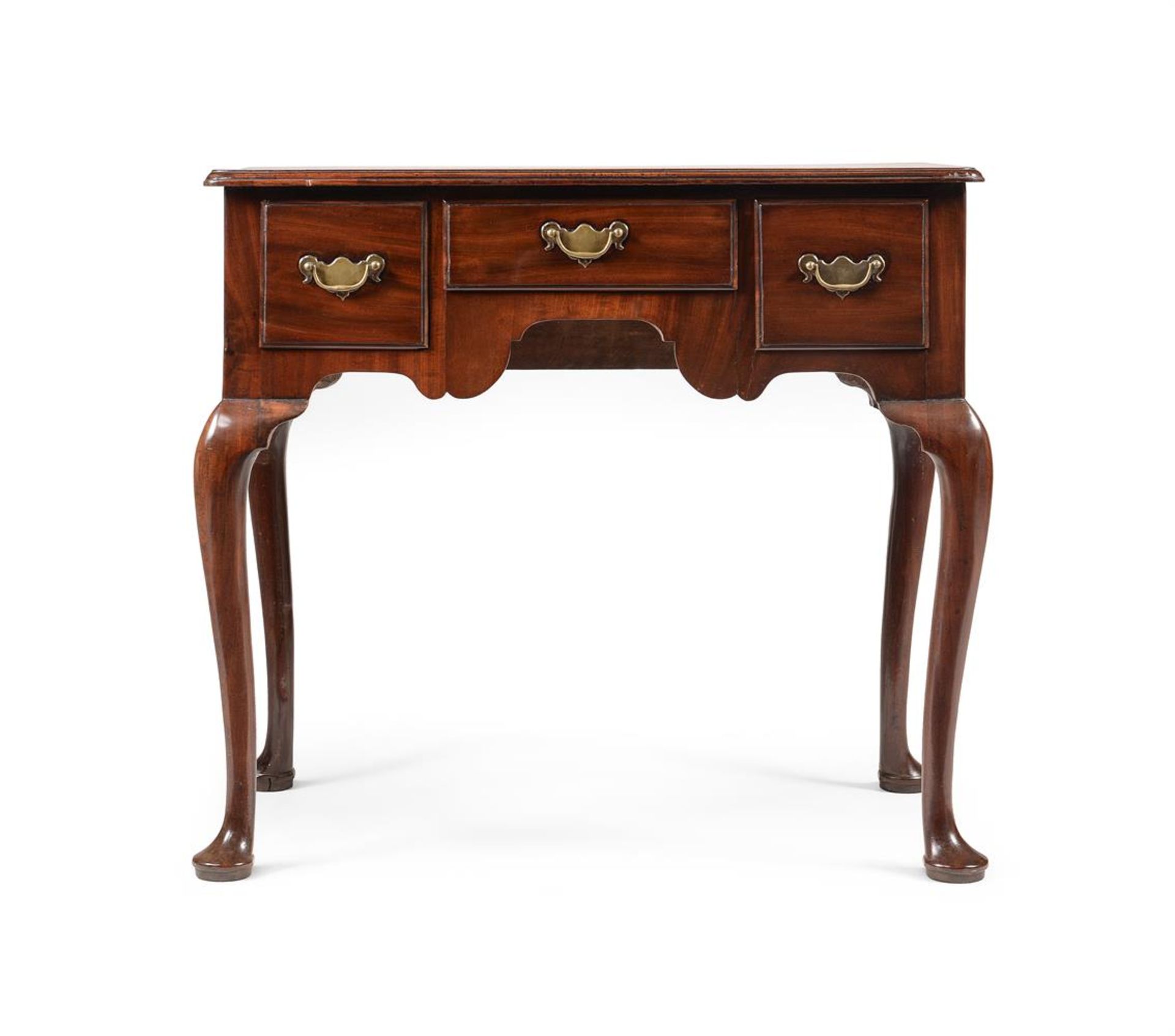 A GEORGE II MAHOGANY SIDE TABLE