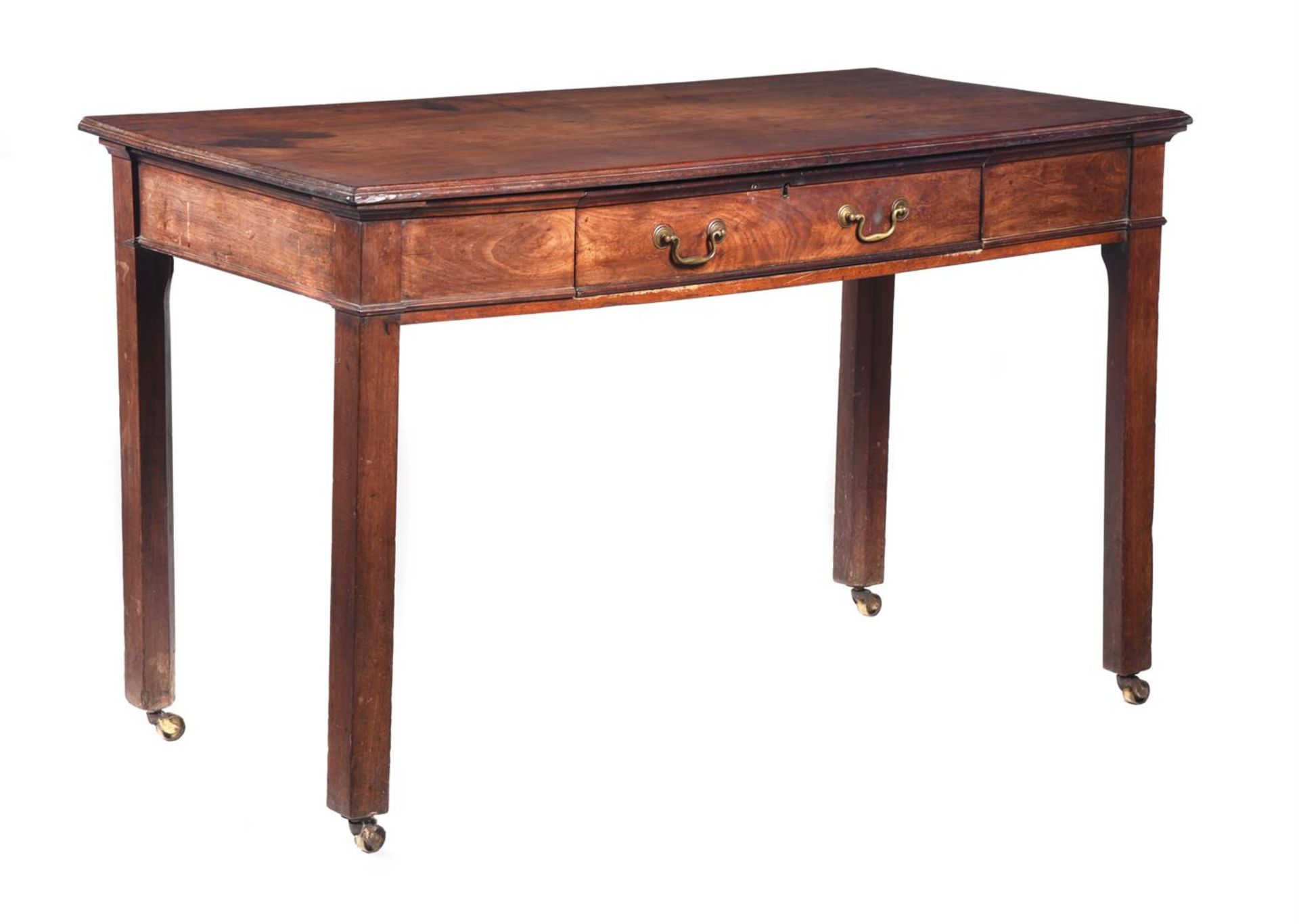 A GEORGE III MAHOGANY SIDE TABLE