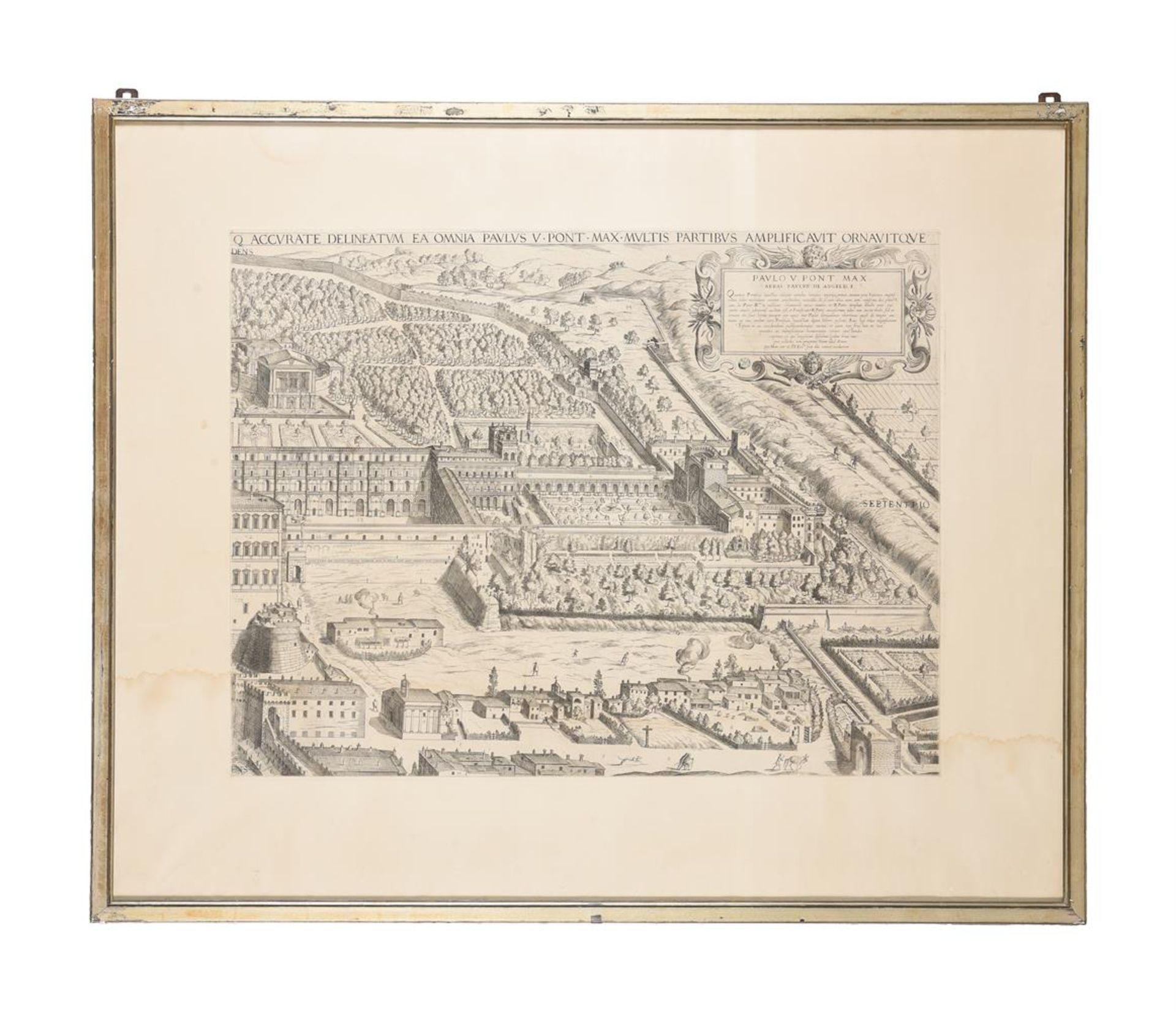 A TWO PART CITY PLAN OF ROME AFTER GIOVANNI MAGGI AND GIACOMO MASCARDI - Bild 3 aus 5