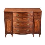 A REGENCY MAHOGANY SIDE CABINET