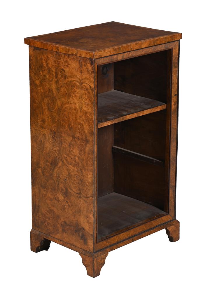 A VICTORIAN WALNUT BOOKCASE