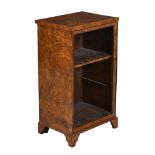 A VICTORIAN WALNUT BOOKCASE