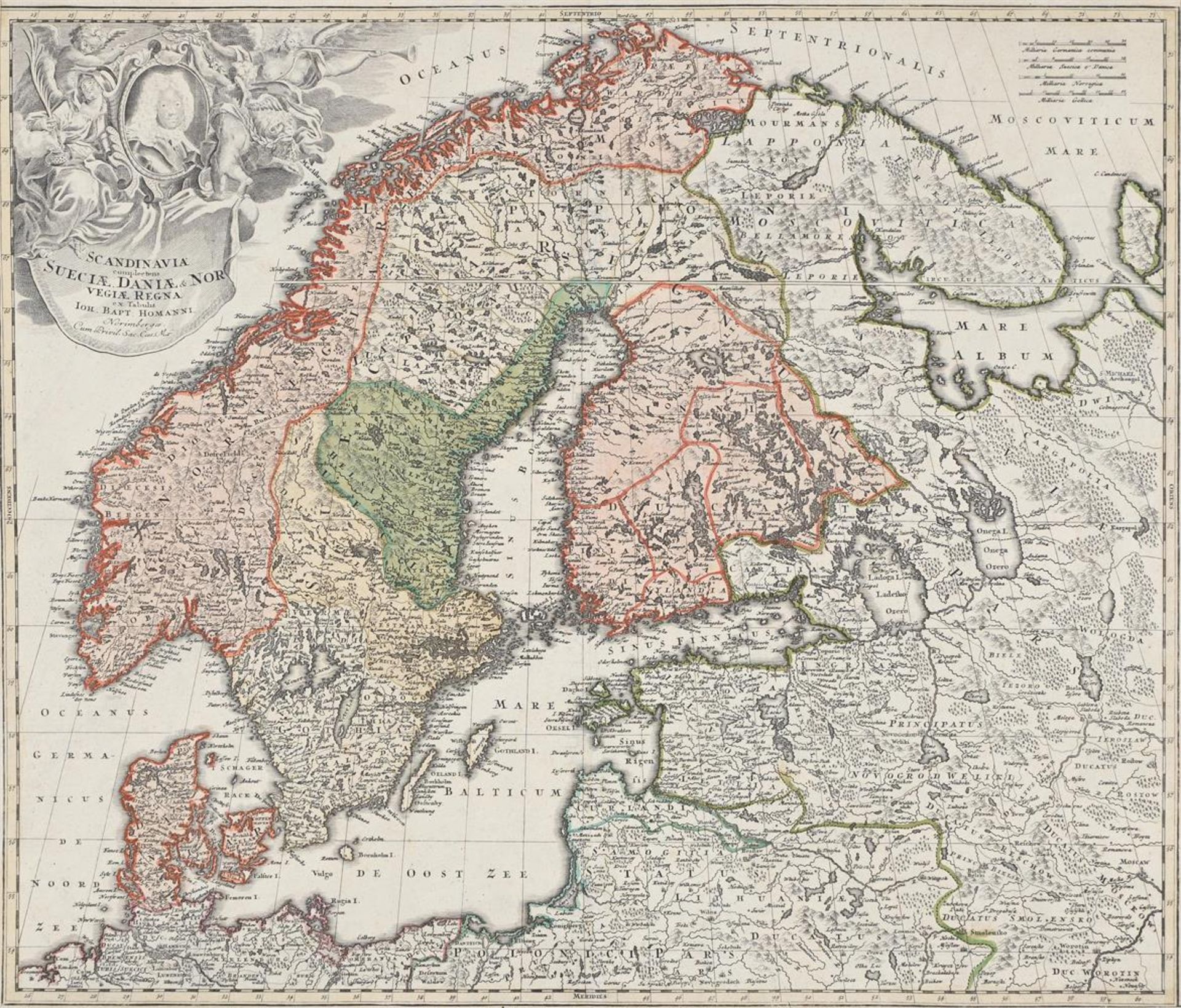 A GROUP OF THREE MAPS OF EUROPE INTEREST PUBLISHED BY HOMANN HEIRS, NUREMBURG - Bild 6 aus 7