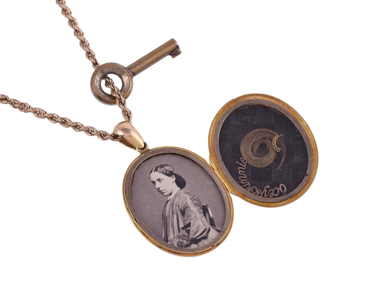 A VICTORIAN SENTIMENTAL LOCKET, CIRCA 1880 - Image 2 of 2