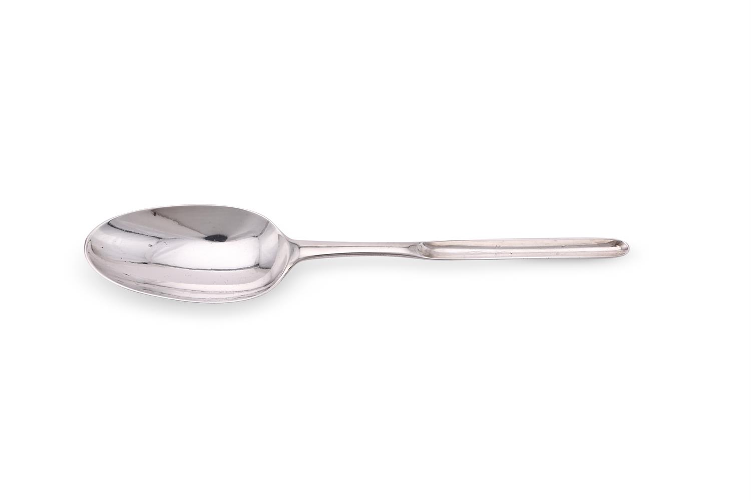 A GEORGE II SILVER MARROW SPOON