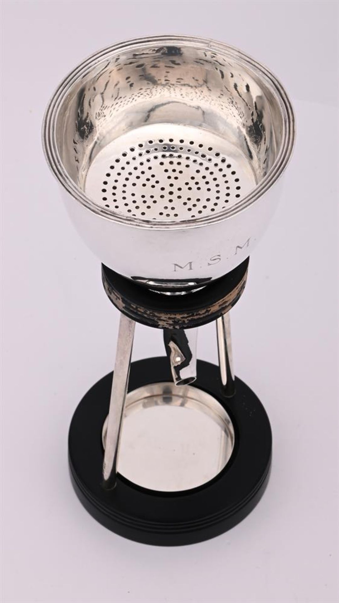 A GEORGE III SILVER WINE FUNNEL - Image 2 of 2