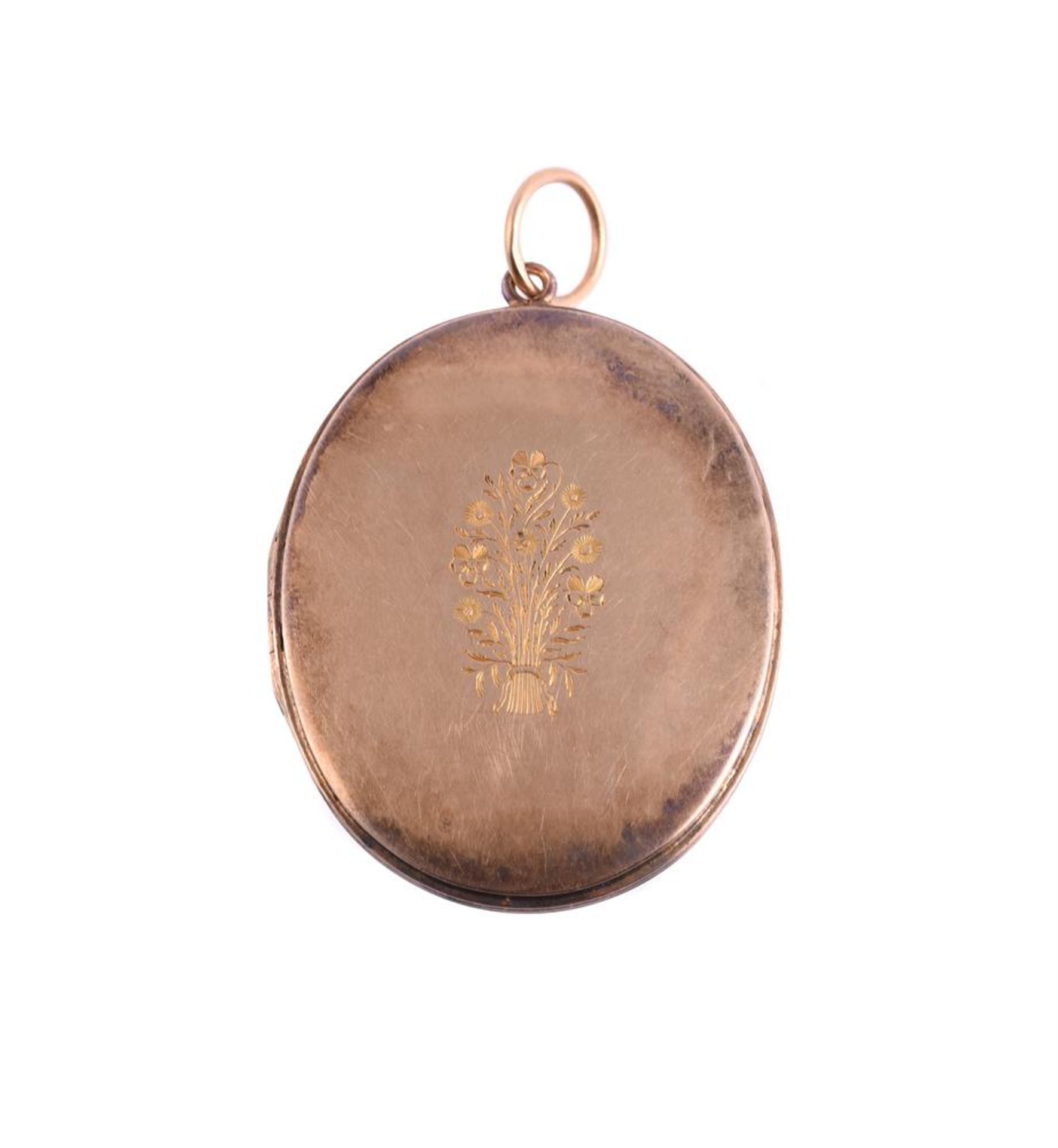 A FIRST HALF OF THE 19TH CENTURY GLAZED LOCKET, CIRCA 1840 - Image 2 of 2