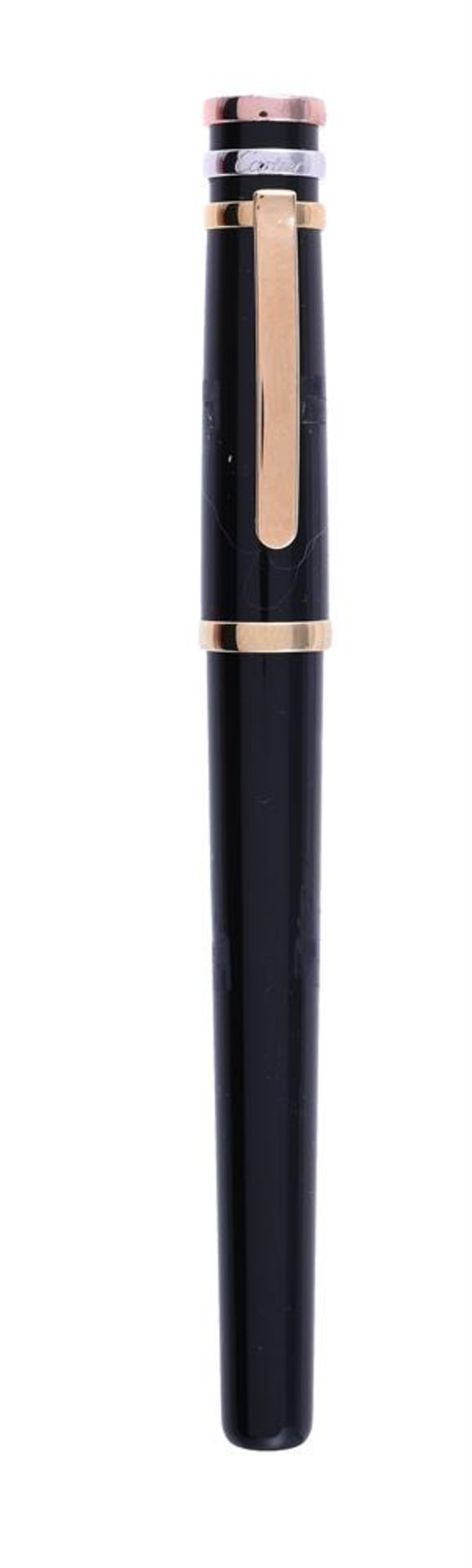 CARTIER, TROIS ORS DE CARTIER, A BLACK ROLLERBALL PEN