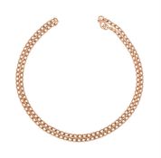 AN 18 CARAT GOLD CURB LINK NECKLACE, LONDON 1974 IMPORT MARK