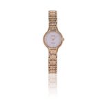 TISSOT, A LADY'S 9 CARAT GOLD BRACELET WATCH