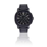Y BURBERRY, REF. BBY1103, A BLACK PVD COATED STAINLESS STEEL CHRONOGRAPH WRIST WATCH WITH DATE