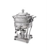 AN ELECTRO-PLATED TEA URN