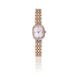 ZENITH, A LADY'S 9 CARAT GOLD BRACELET WATCH