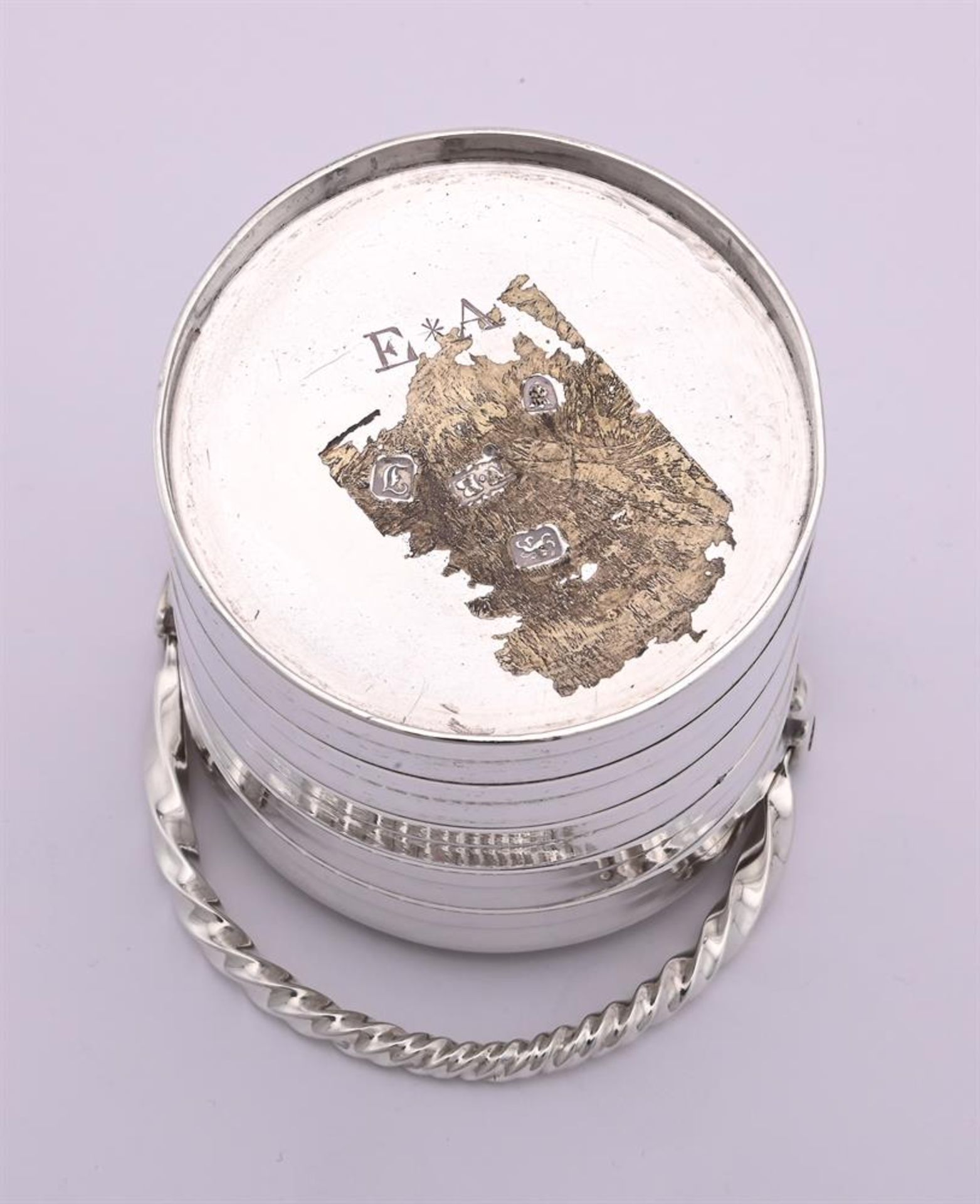 A GEORGE III SILVER CREAM PAIL - Image 2 of 2