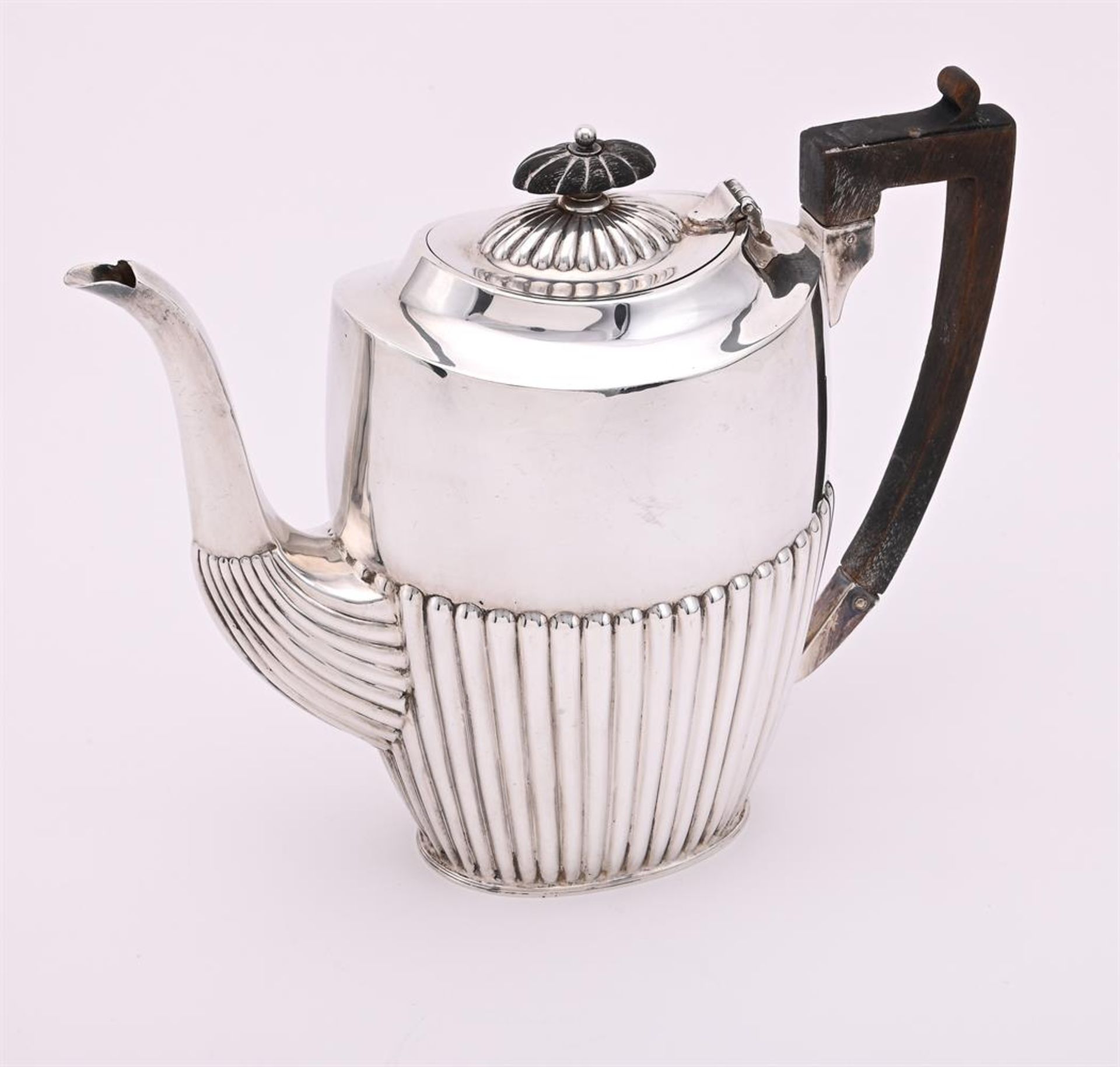 A SILVER OVAL HOT WATER POT - Image 2 of 3