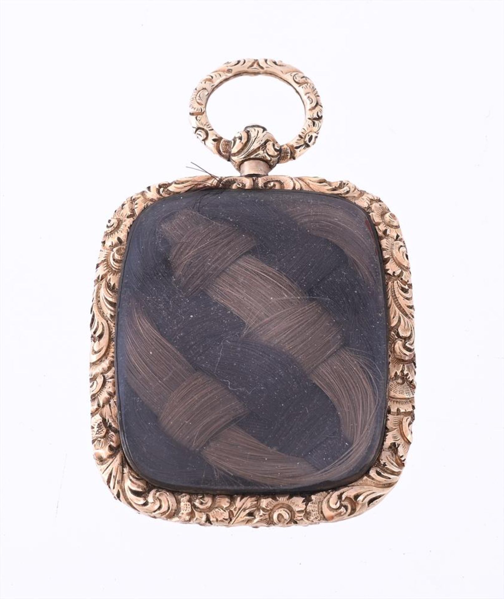 AN EARLY VICTORIAN DOUBLE SIDED GLAZED LOCKET, CIRCA 1840 - Image 2 of 2