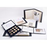 ELIZABETH II, MEDALLIC FIRST DAY COVER SETS FROM WESTMINISTER MINT IN FOUR ALBUMS