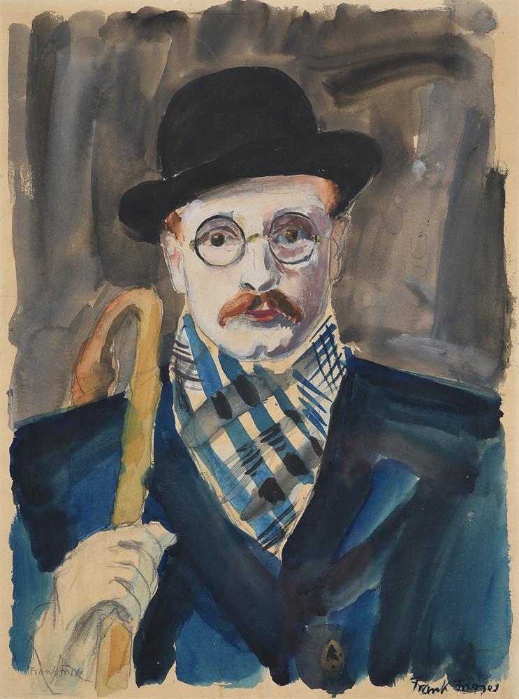 λ FRIGYUES FRANK (HUNGARIAN 1890-1976), SELF PORTRAIT IN A HAT - Image 2 of 4