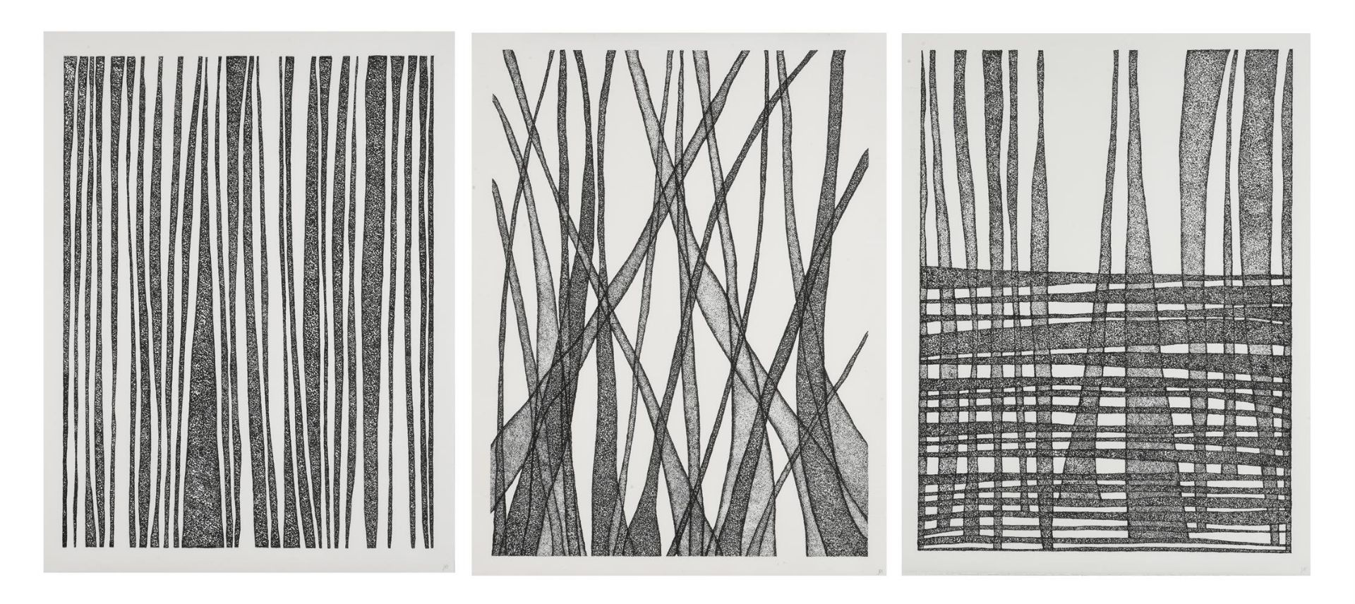 λ JO HARRIS (20TH/21ST CENTURY), DURRAS TREES I, II, III, A SET OF THREE