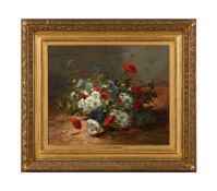 EUGÈNE HENRY CAUCHOIS (FRENCH 1850-1911), BASKET OF FLOWERS, A PAIR
