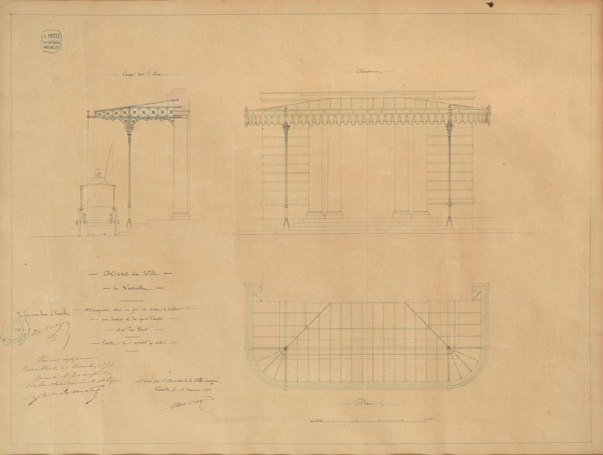 LOUIS LENORMAND (FRENCH 1801-1962), DESIGN FOR THE PANELLING OF A SALON IN THE CHATEAU LAJUDIE - Bild 4 aus 9