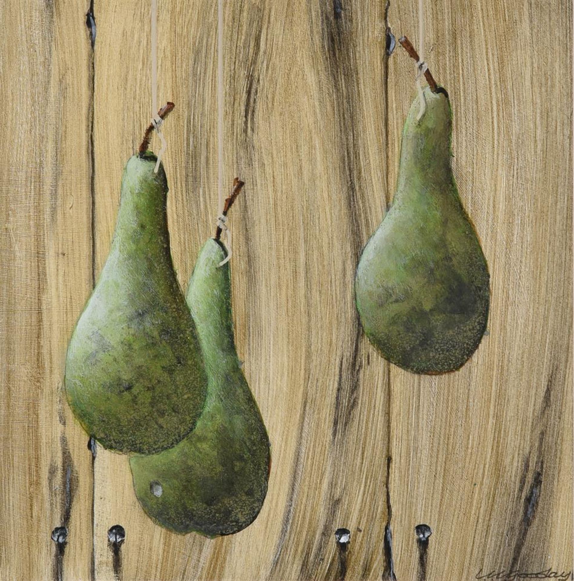 LESLIE GOODAY (BRITISH 1921-2013), THREE PEARS; PEBBLE (2) - Image 2 of 3