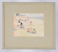 λ WENDELA BOREEL (BRITISH 1895-1985), FIGURES ON A BEACH