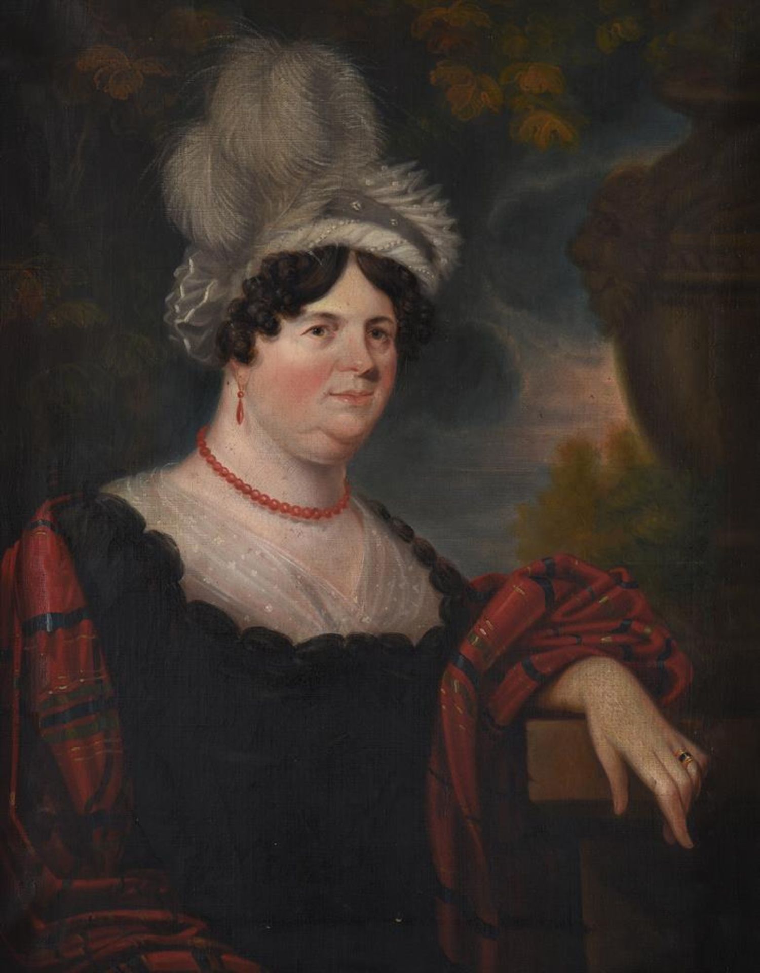 ENGLISH SCHOOL (19TH CENTURY), PORTRAIT OF A LADY - Bild 2 aus 3