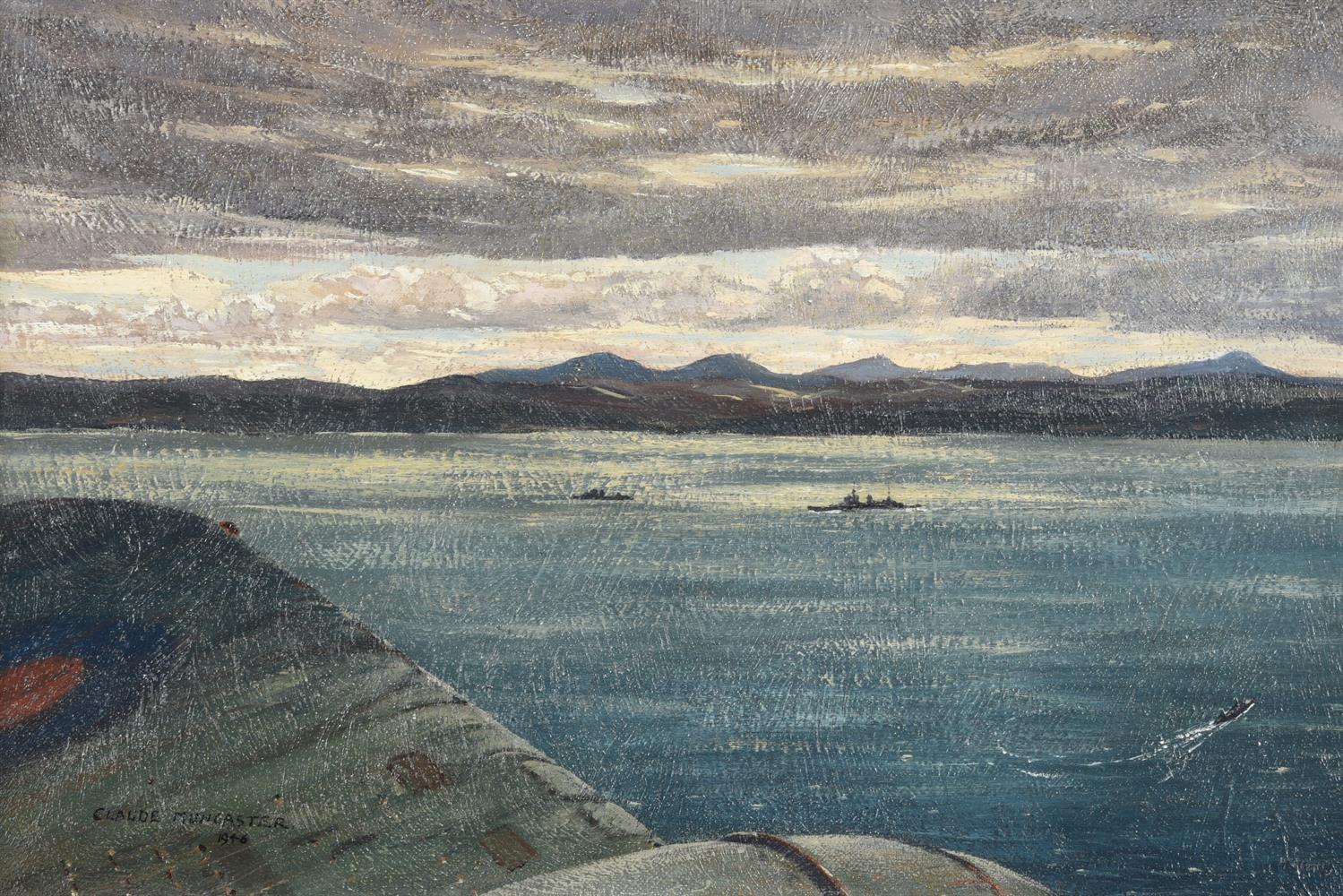 λ CLAUDE MUNCASTER (BRITISH 1908-1974), FLYING AT DUSK OVER THE PENTLAND FIRTH - Image 2 of 3