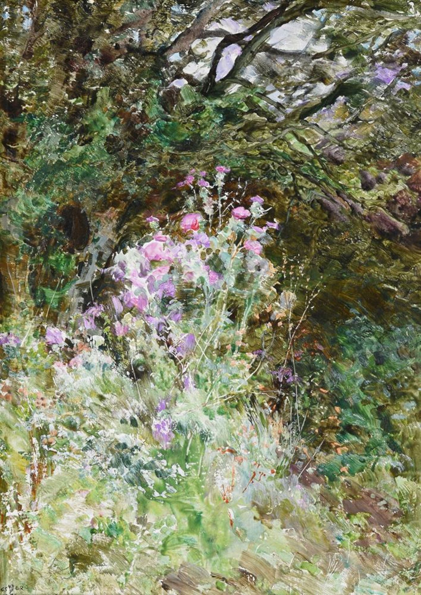 EDWARD STEELE HARPER (BRITISH 1878-1951), THISTLES - Image 2 of 4