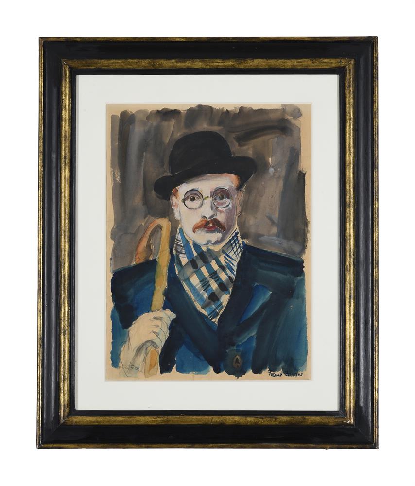 λ FRIGYUES FRANK (HUNGARIAN 1890-1976), SELF PORTRAIT IN A HAT