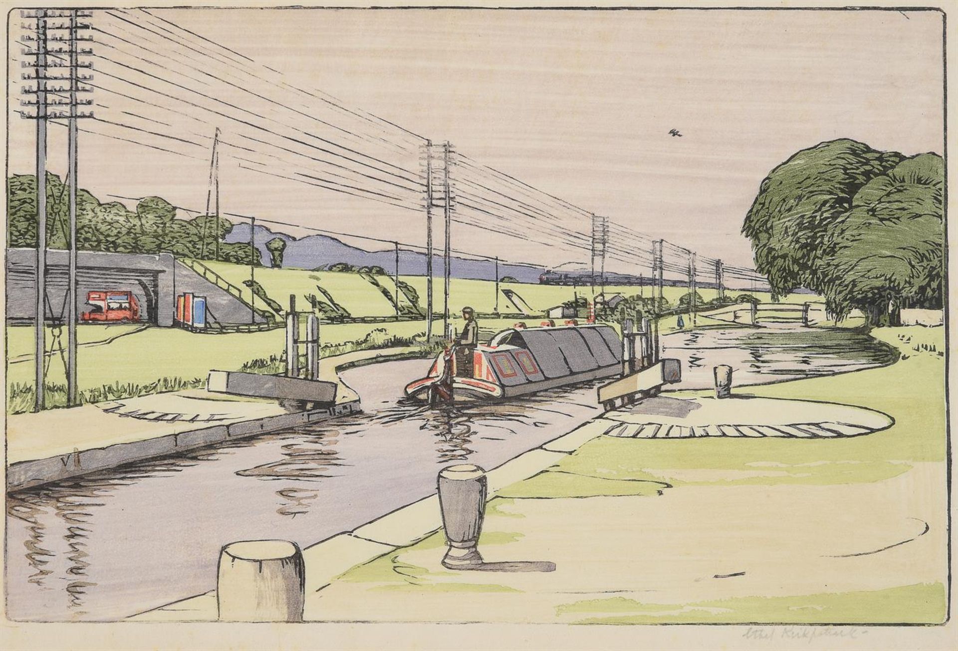 λ ETHEL KIRKPATRICK (BRITISH 1869–1966), CANAL VIEWS, A SET OF THREE - Image 4 of 6