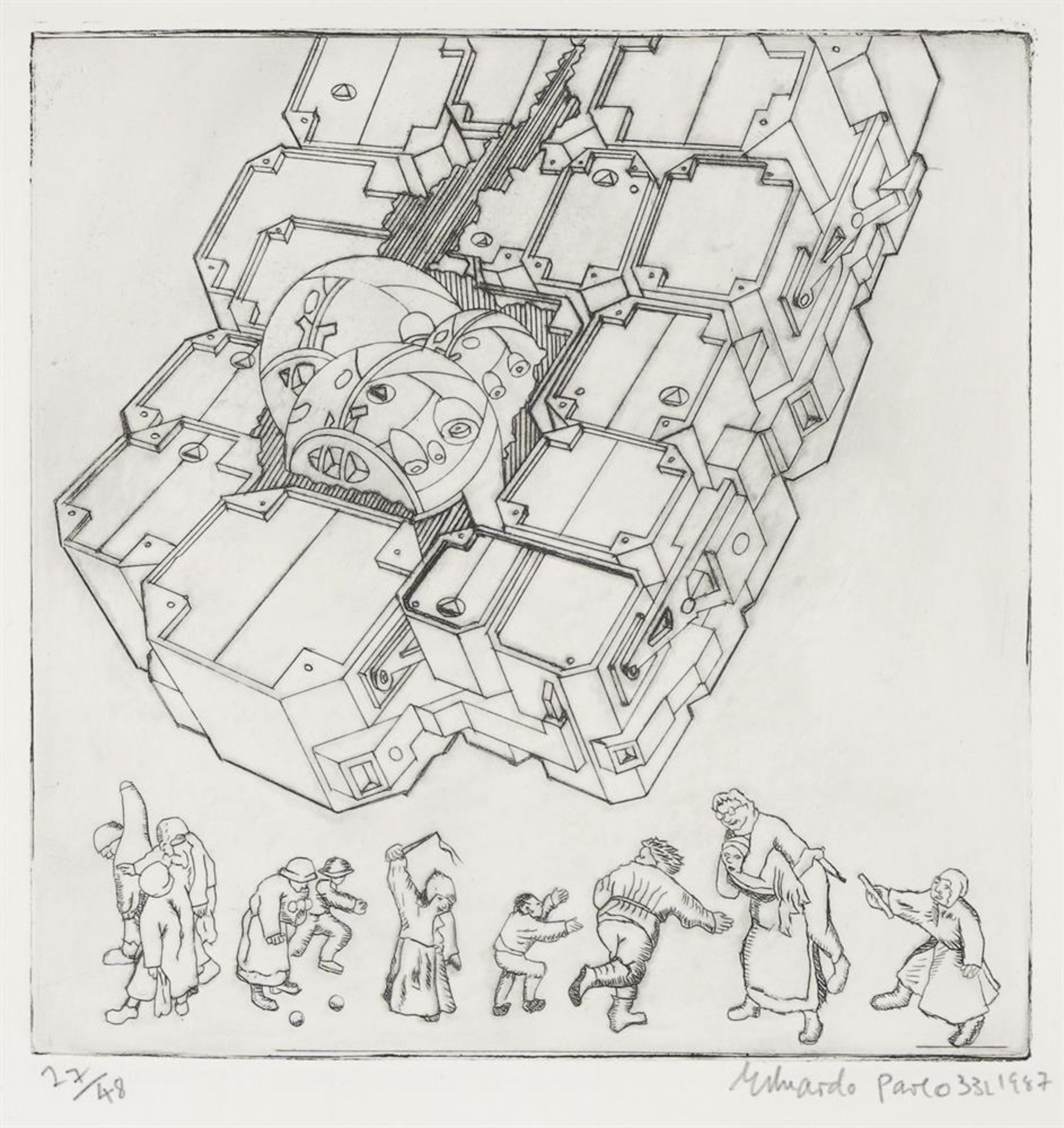 λ SIR EDUARDO PAOLOZZI (BRITISH 1924-2005), FOR LEONARDO - Image 2 of 2