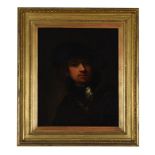 AFTER REMBRANDT HARMENSZOON VAN RIJN, 'TRONIE' OF A YOUNG MAN WITH GORGET AND BERET