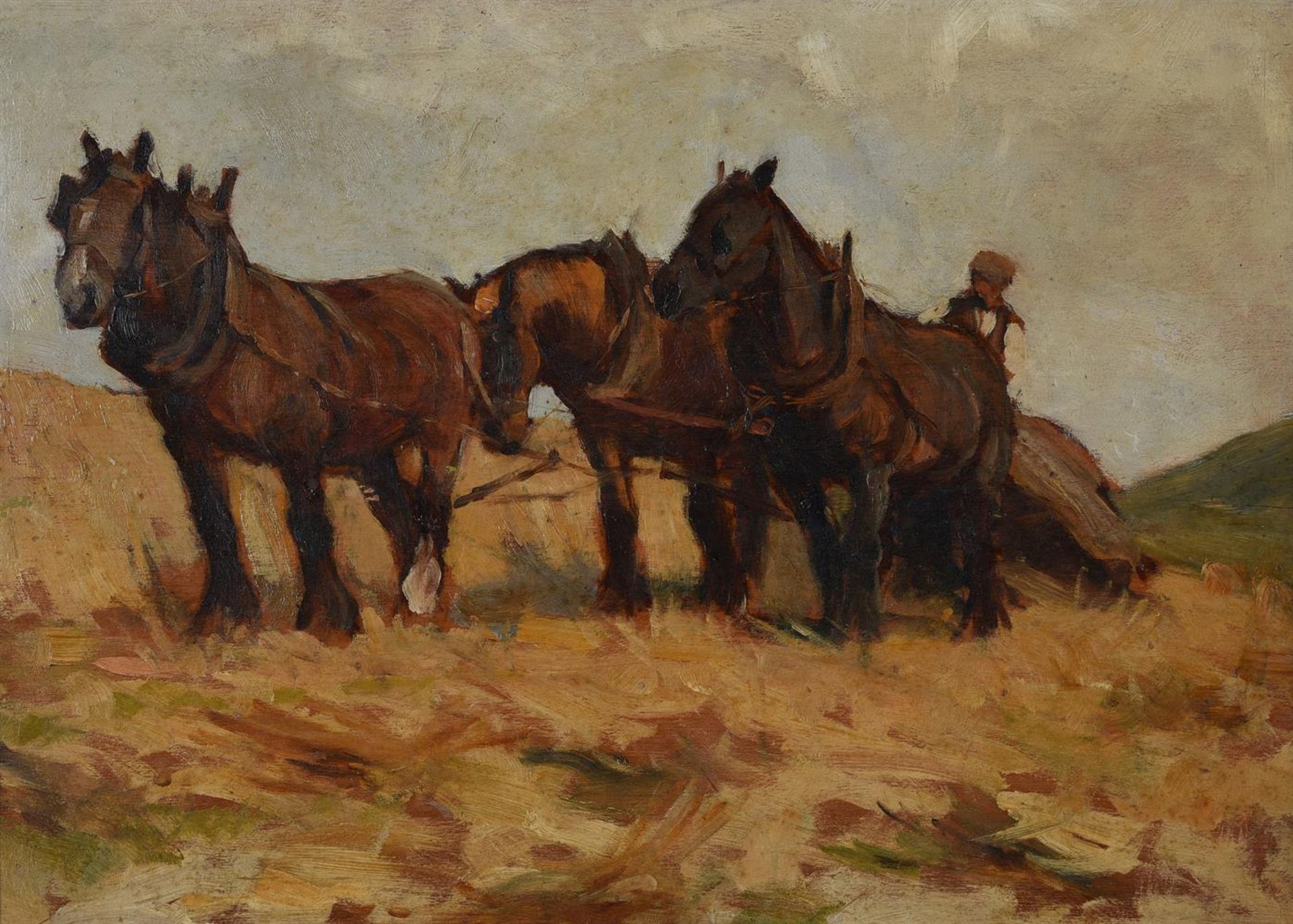 FOLLOWER OF LUCY KEMP-WELCH, MOWING THE FIELD - Image 2 of 3