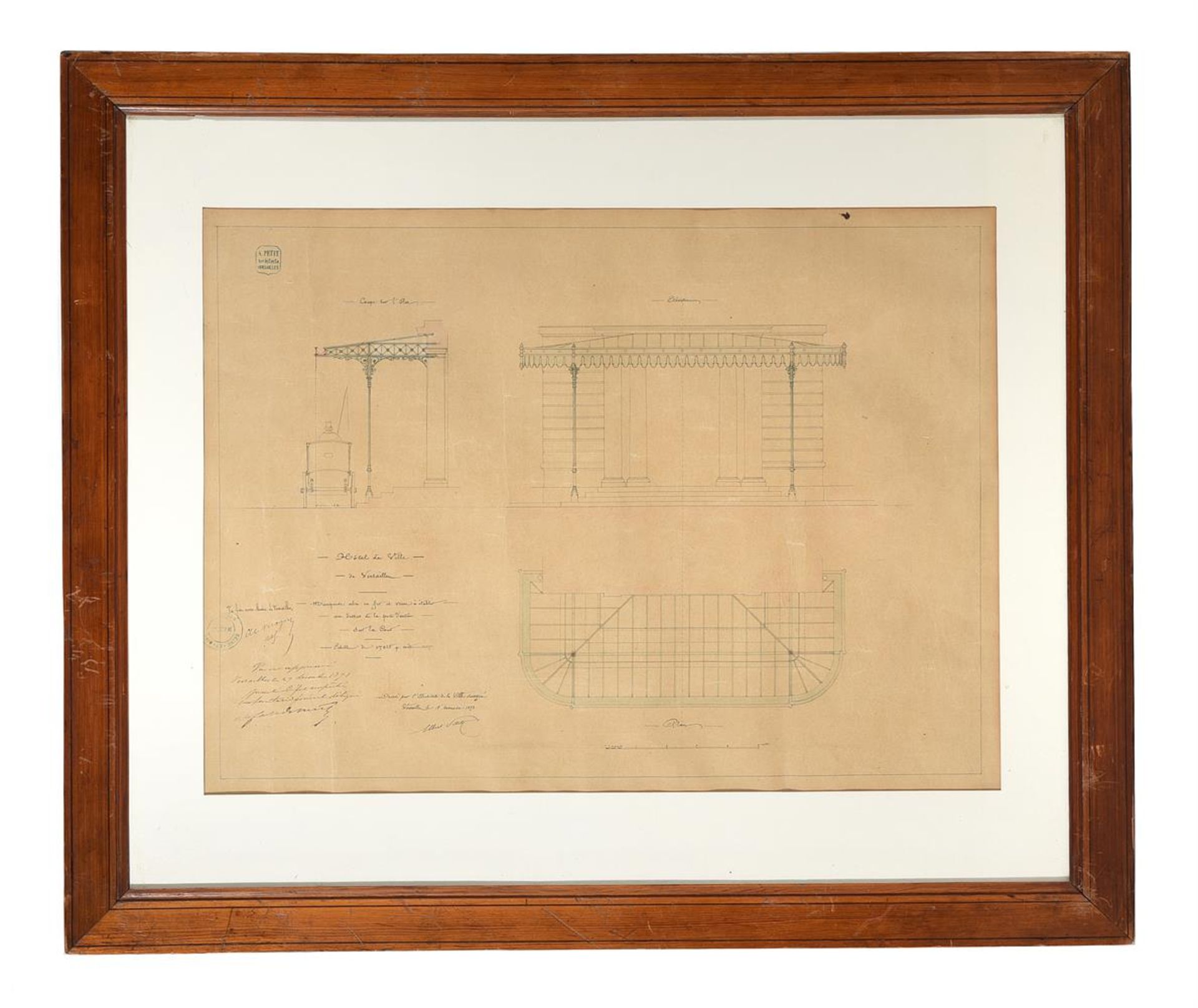 LOUIS LENORMAND (FRENCH 1801-1962), DESIGN FOR THE PANELLING OF A SALON IN THE CHATEAU LAJUDIE - Bild 5 aus 9