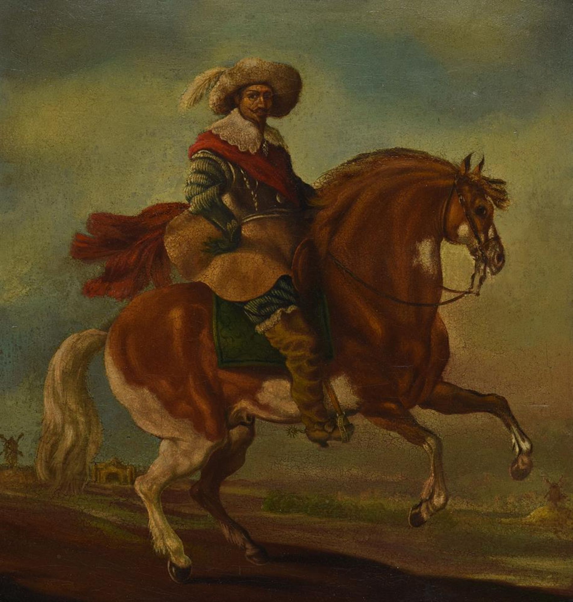 SPANISH SCHOOL (18TH CENTURY), RIDER ON HORSEBACK - Bild 2 aus 3