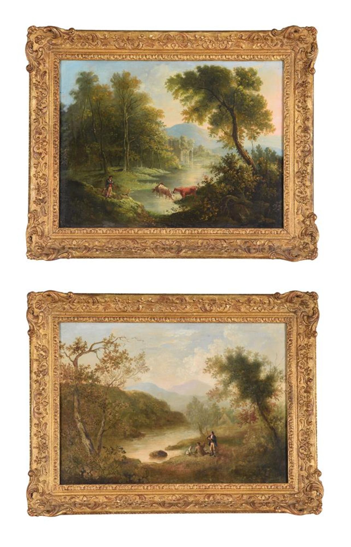 ENGLISH SCHOOL (CIRCA. 1800), A PAIR OF PASTORAL SCENES