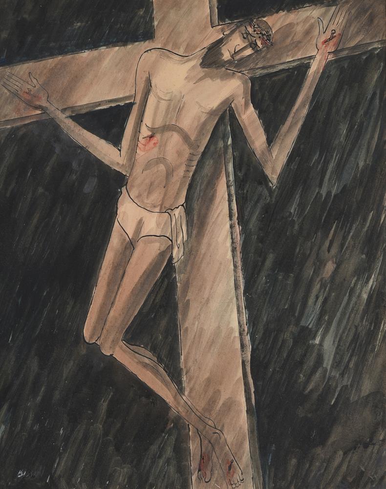 λ GEORGE BISSILL (BRITISH 1896-1973), CRUCIFIXION - Image 2 of 2