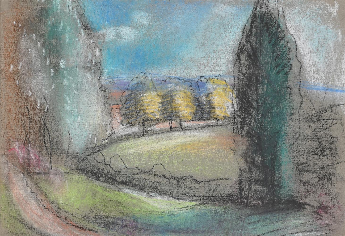 λ FRANK DOBSON (BRITISH 1886-1963), LANDSCAPE WITH TREES - Image 2 of 2
