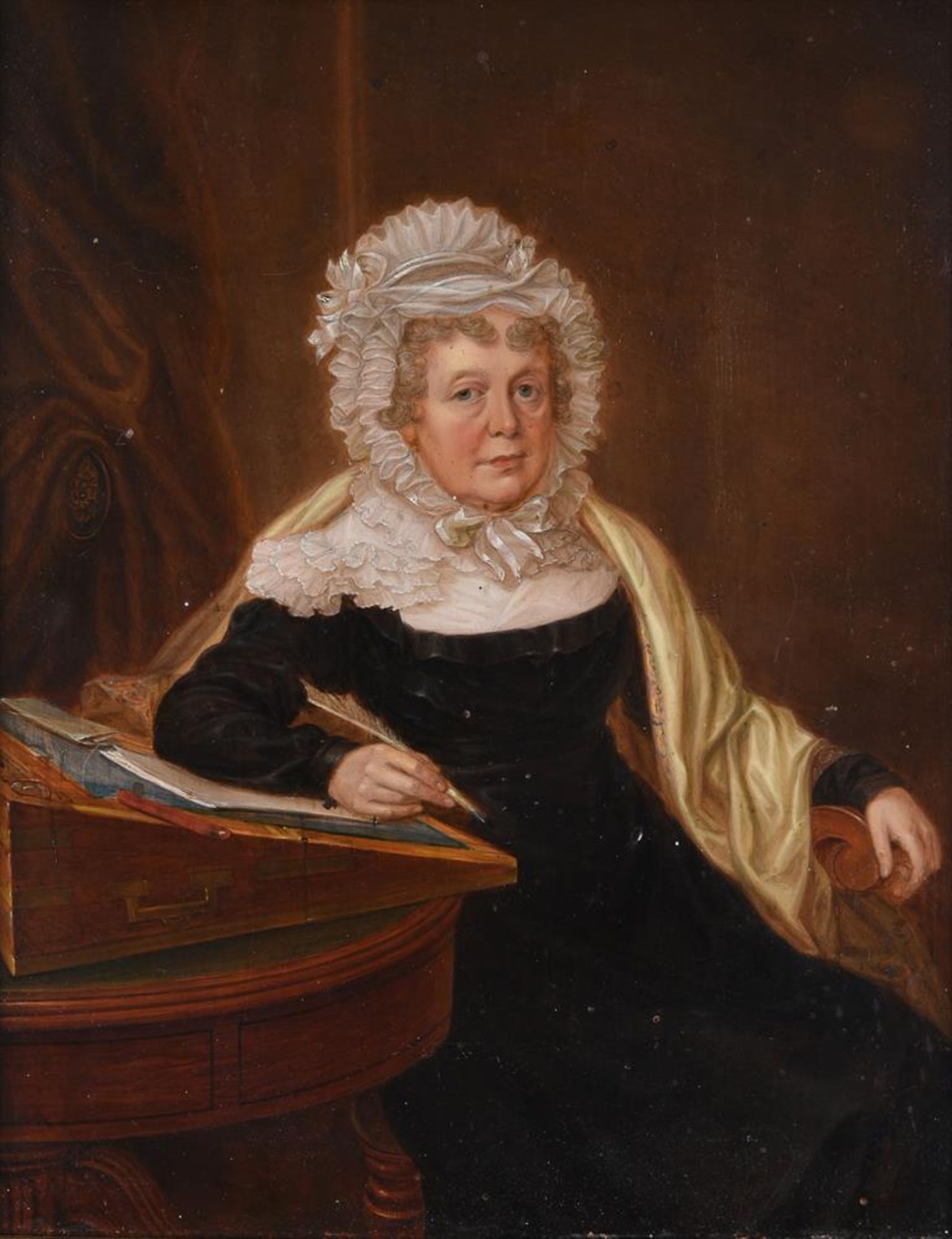 ENGLISH SCHOOL (19TH CENTURY), PORTRAIT OF MARY TEMPLER - Image 2 of 3