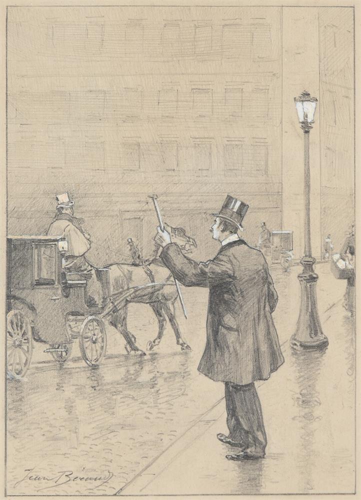 JEAN BÉRAUD (FRENCH 1849-1935), TAXI! - Image 2 of 3