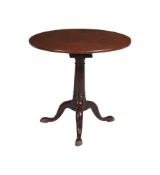 A GEORGE III MAHOGANY TRIPOD OCCASIONAL TABLE