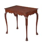 A MAHOGANY SILVER TABLE IN GEORGE II IRISH STYLE